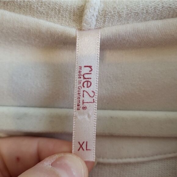 Rue 21 white hooded button-down jacket - Picture 7 of 11